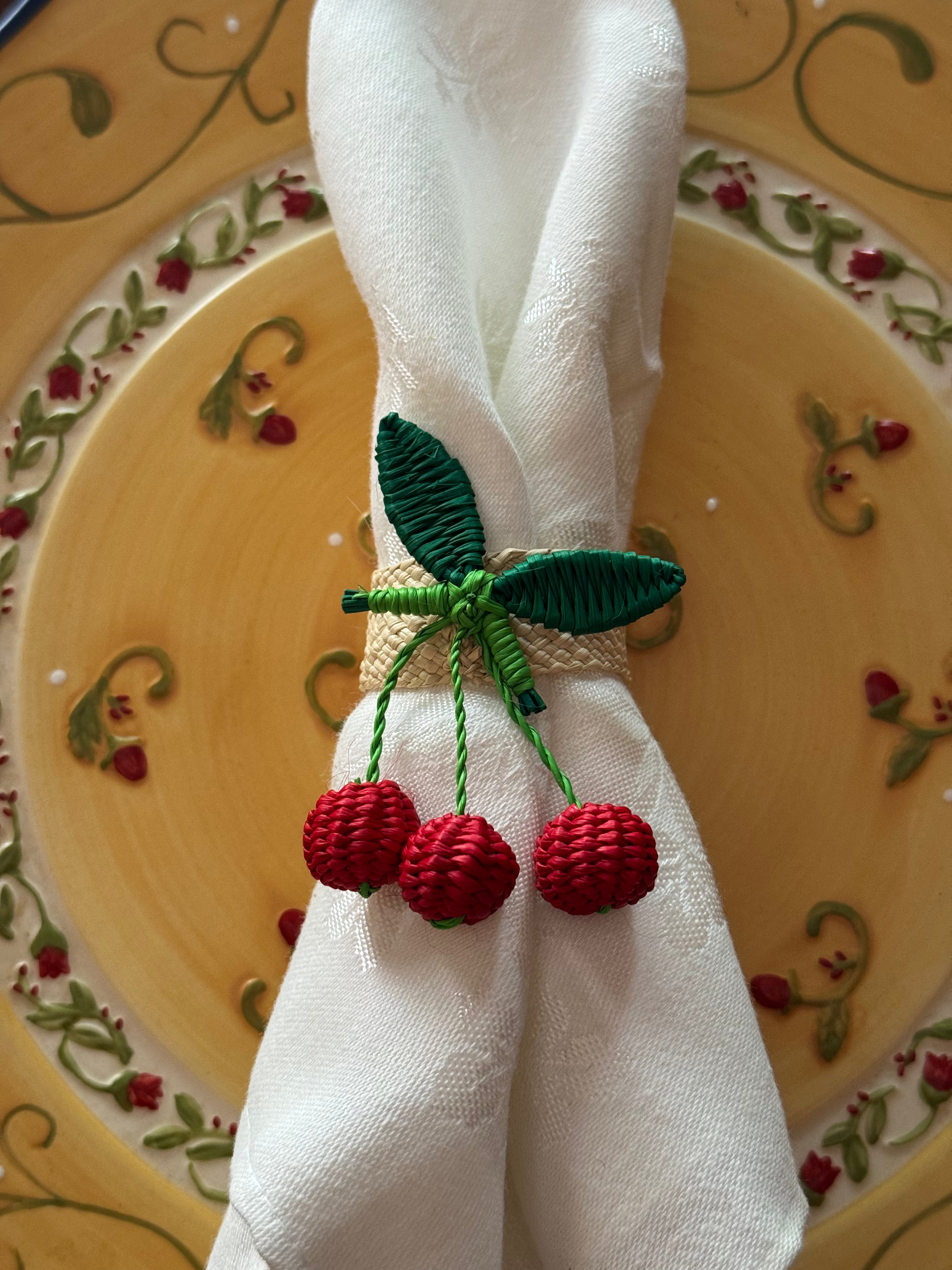 Cherry Napkin Rings