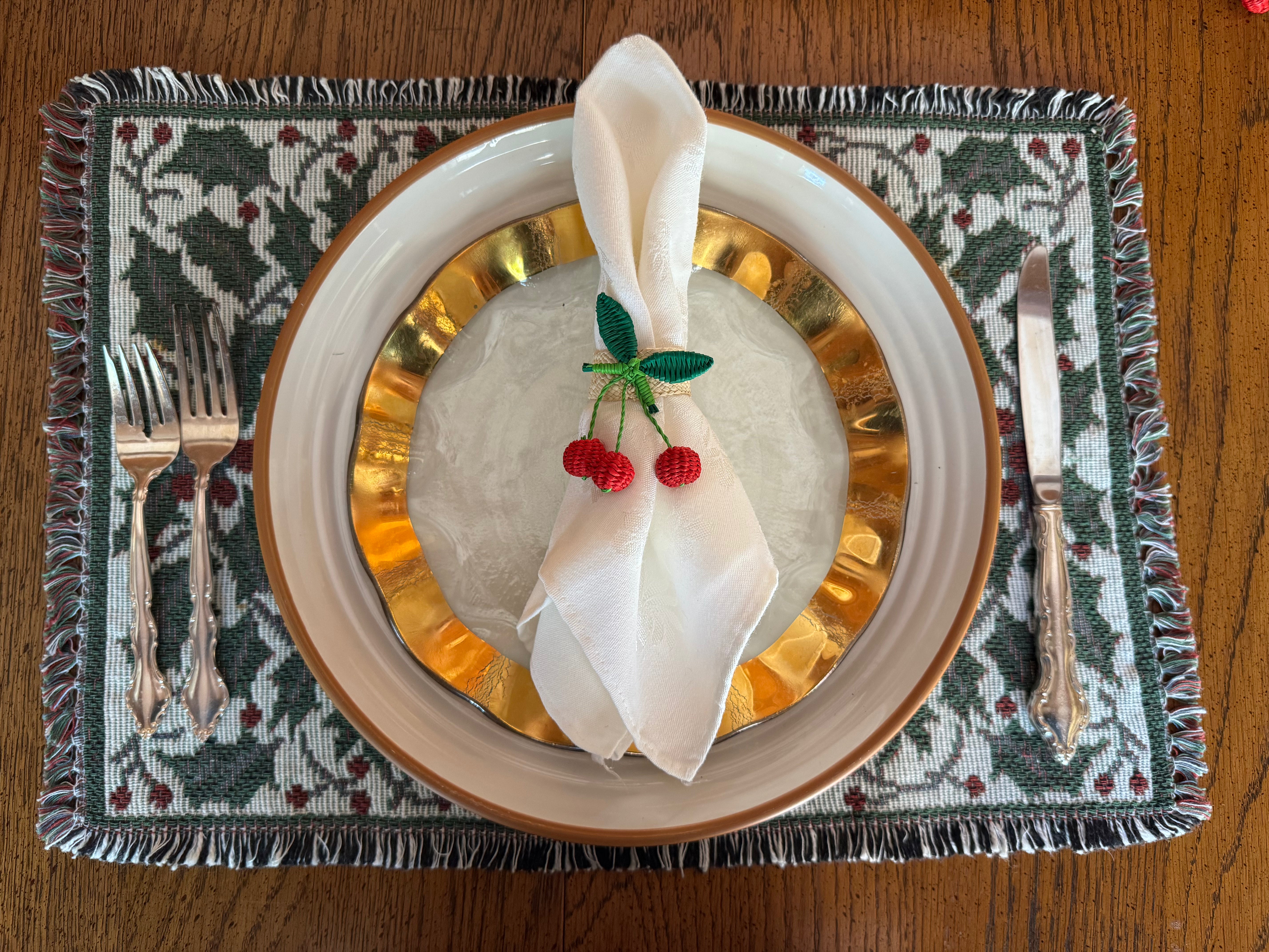 Cherry Napkin Rings